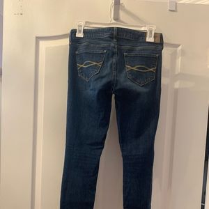 Skinny Dark Blue Abercrombie and Fitch Jeans